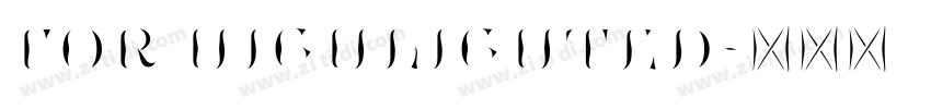 For highlighted字体转换